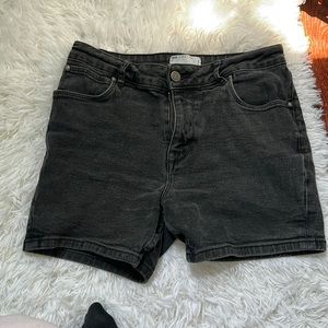 ASOS black jean shorts